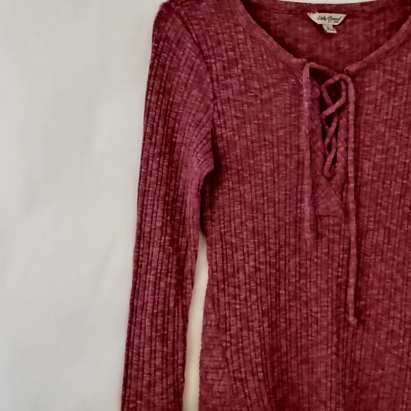 Lucky Brand pink ribbed long sleeve sweater size s - Picture 4 of 7